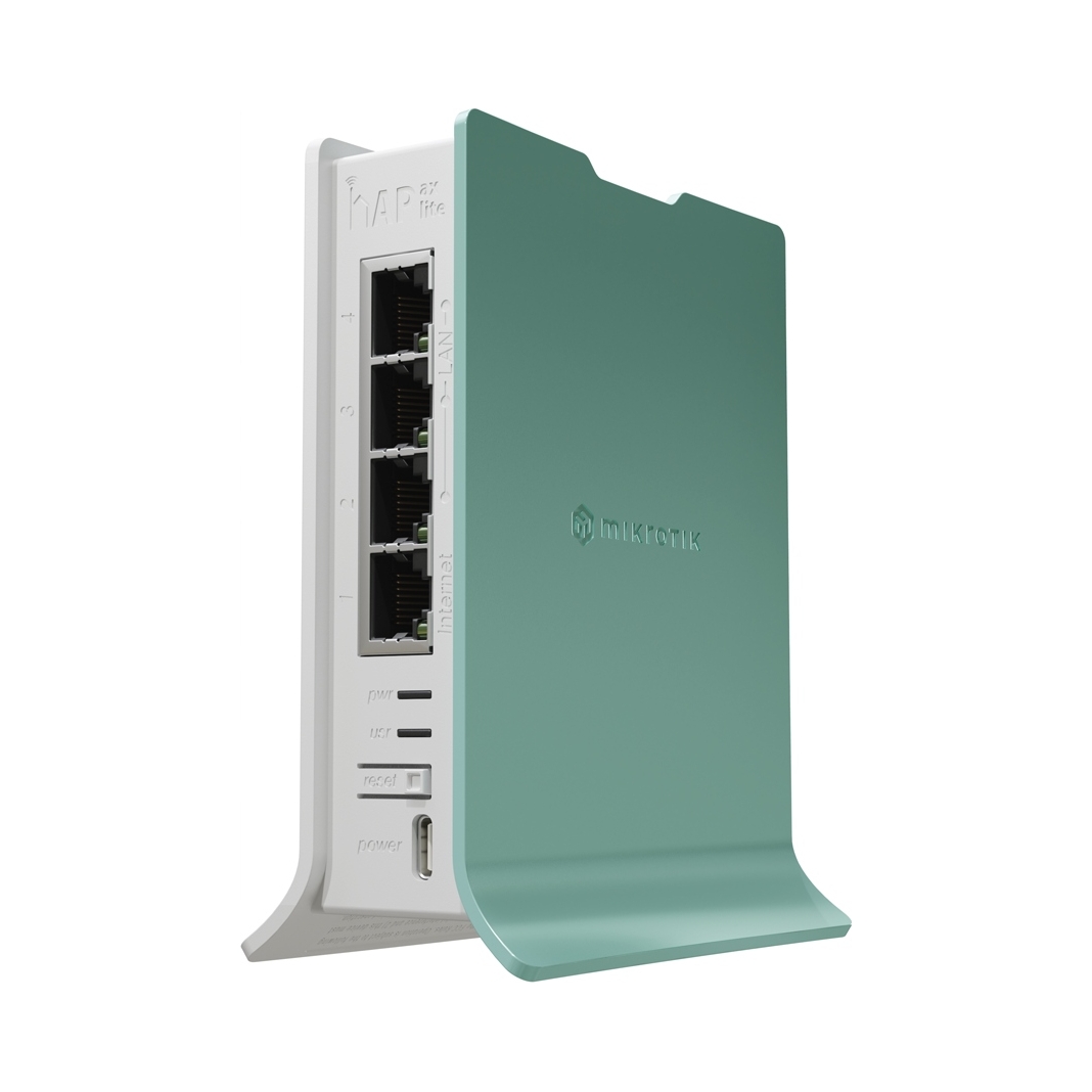 MikroTik hAP axe lite Wi-Fi Router L41G-2axD, Wi-Fi6 AX600, 4x RJ45