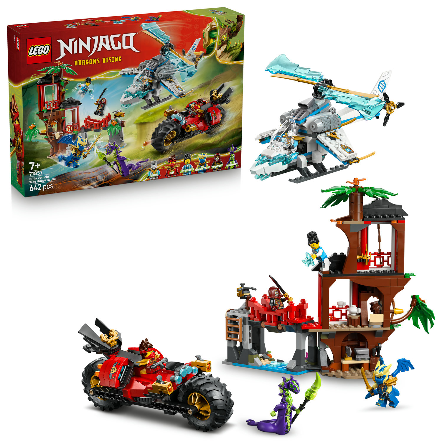 Lego Ninjago 71857 Souboj nindža vozidel a domek na stromě