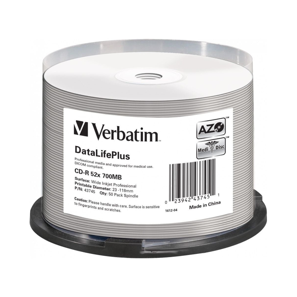 Cd-r 700MB Verbatim Cake a'50 DataLife 43745