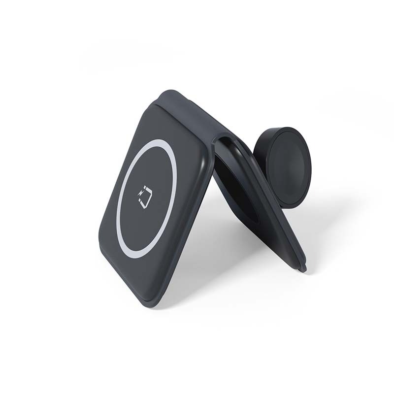 Spello 2in1 skládací bezdrátová nabíječka s podporou MagSafe černá