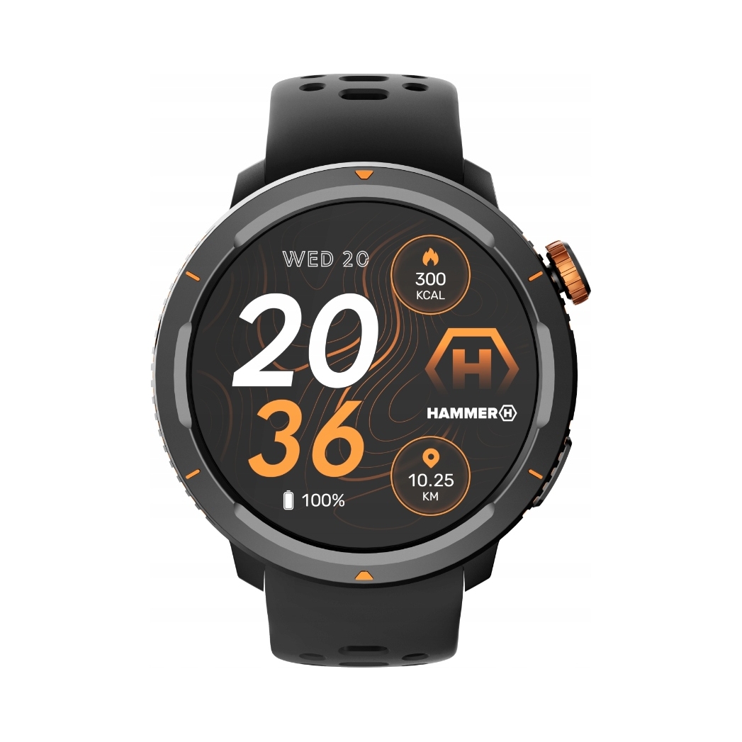 Chytré hodinky Hammer Watch 2 lite oranžovo-černé