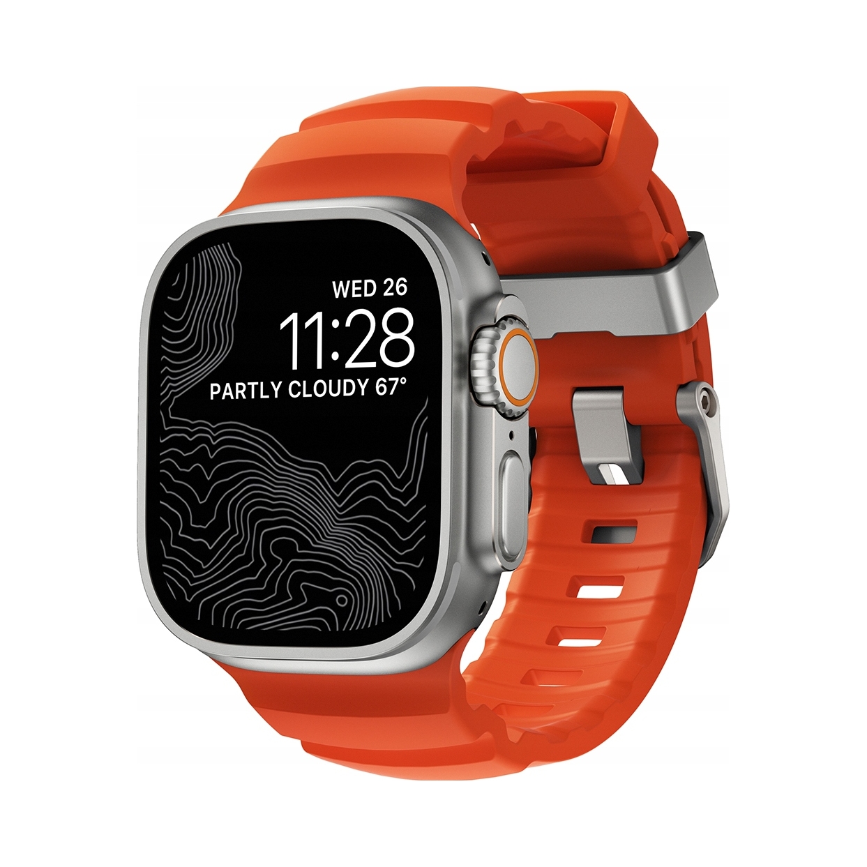 Remienok Nomad pre Apple Watch 23 mm oranžový