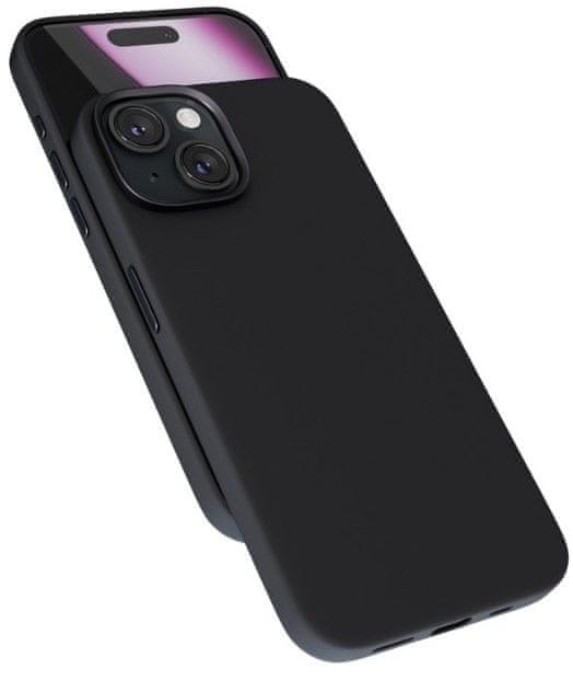 Silikonový zadní kryt Epico Mag+ pro Apple iPhone 16 černý