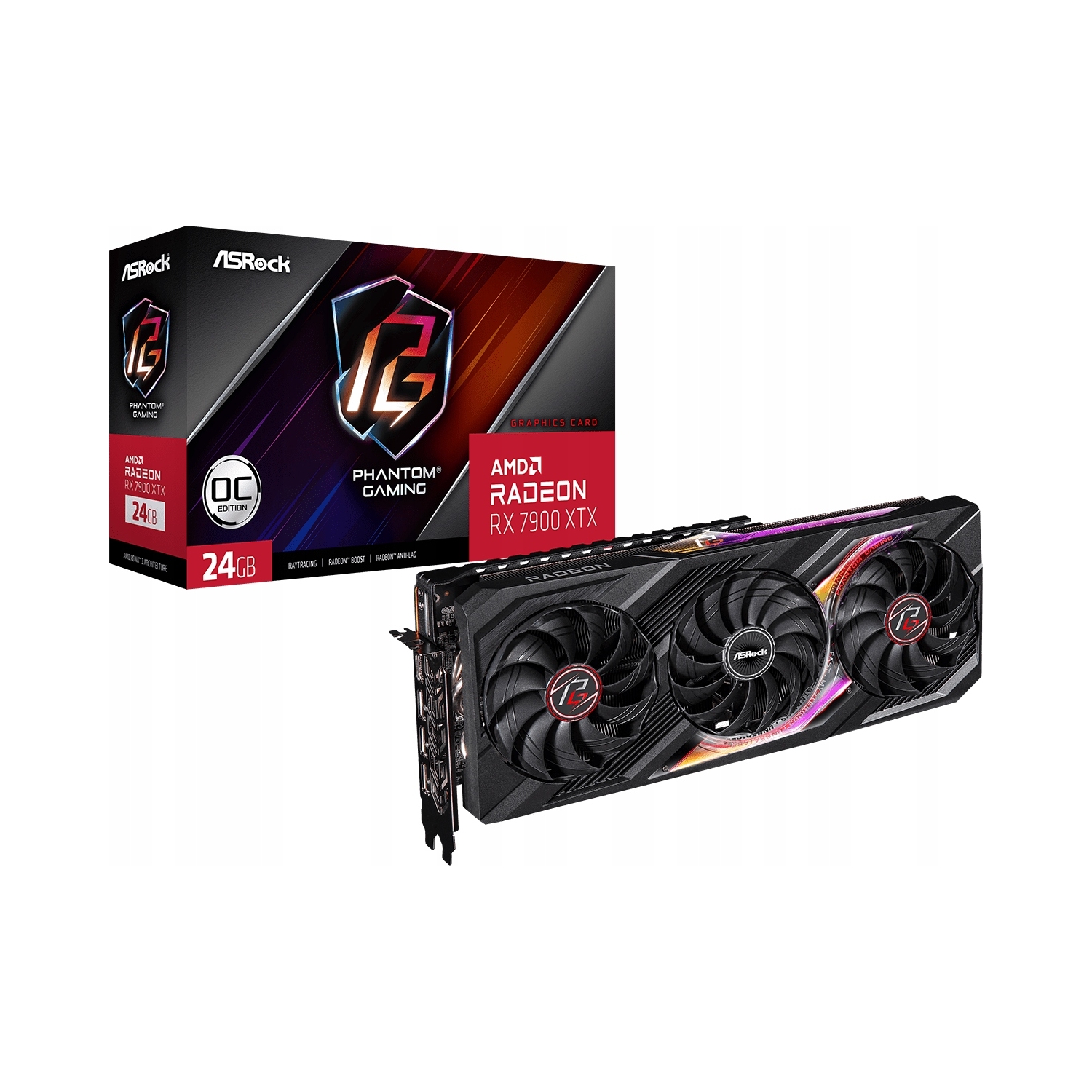 Videokártya ASRock Radeon Rx 7900 Xtx Phantom Gaming Oc 24 Gb