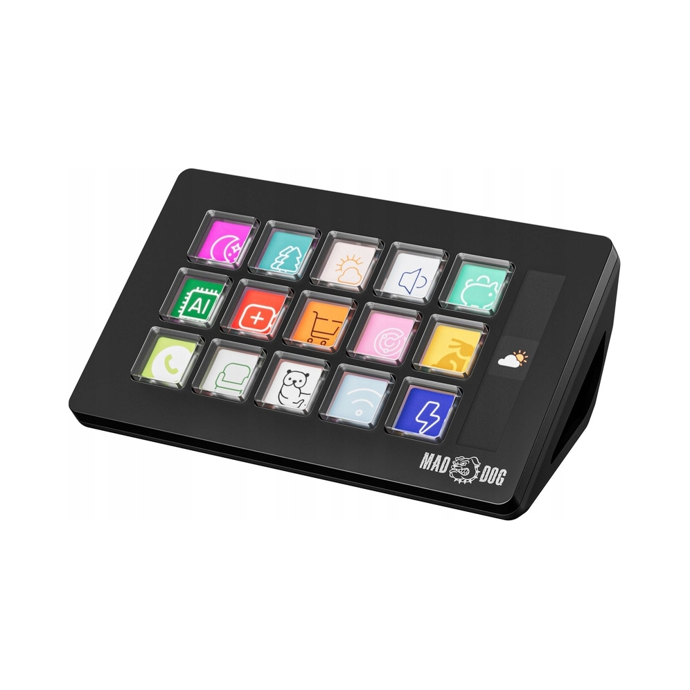 2× Panel MAD DOG Stream Deck GK150K Czarny