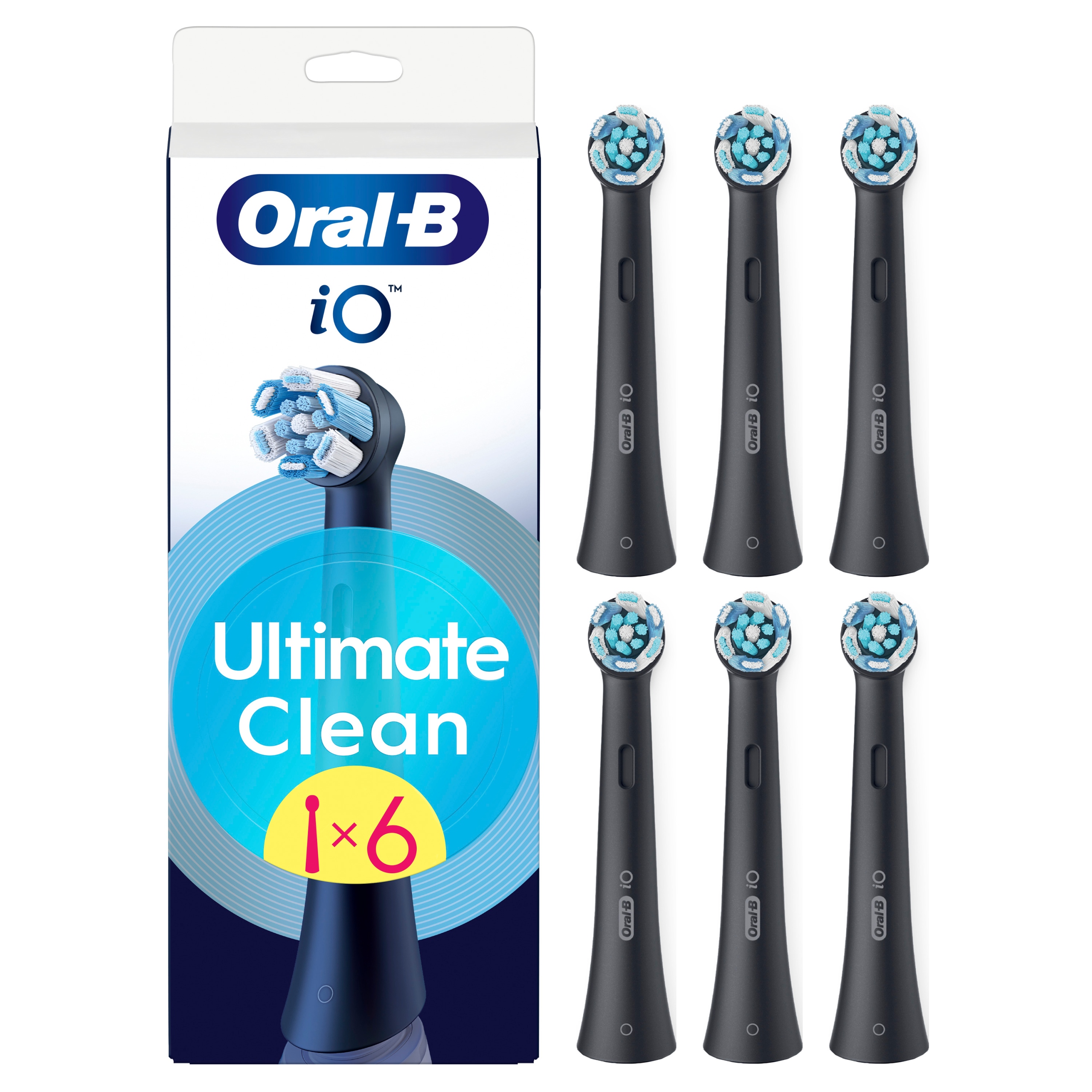 Oral-b iO Series Ultimate Clean 6SZT czarne oryginalne końcówki szczoteczek