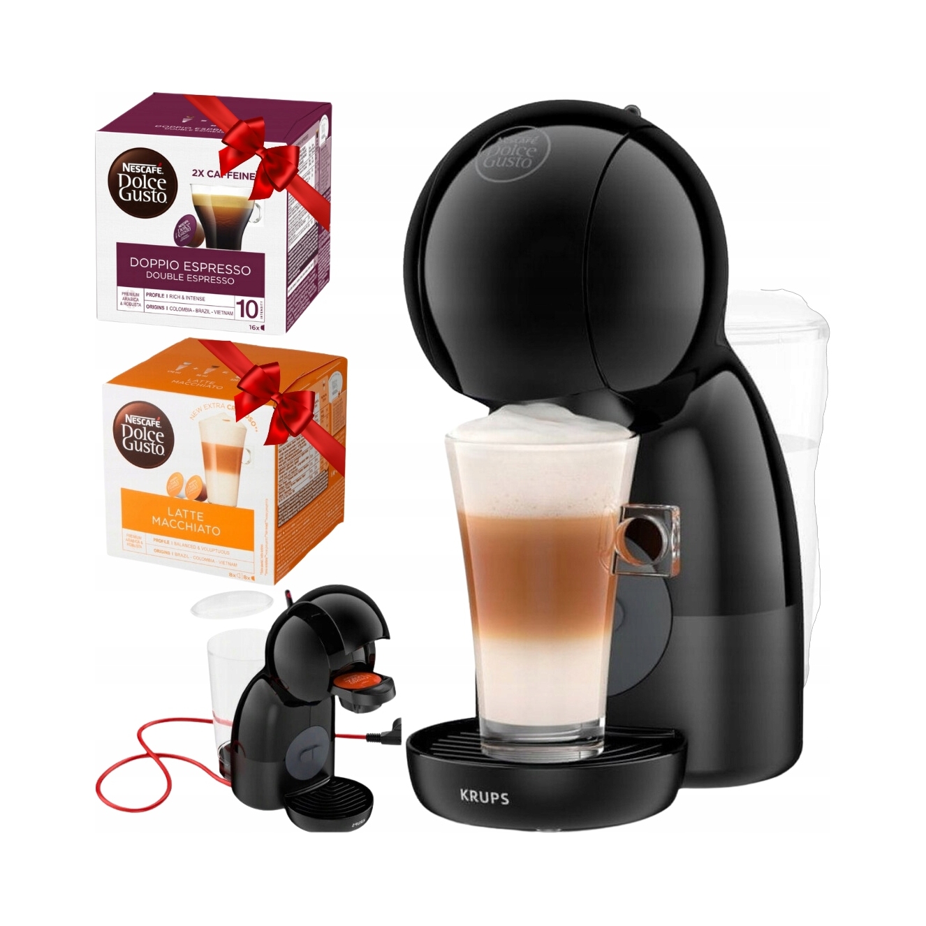 Kapslový kávovar Krups Dolce Gusto Piccolo Xs 15 bar, černý