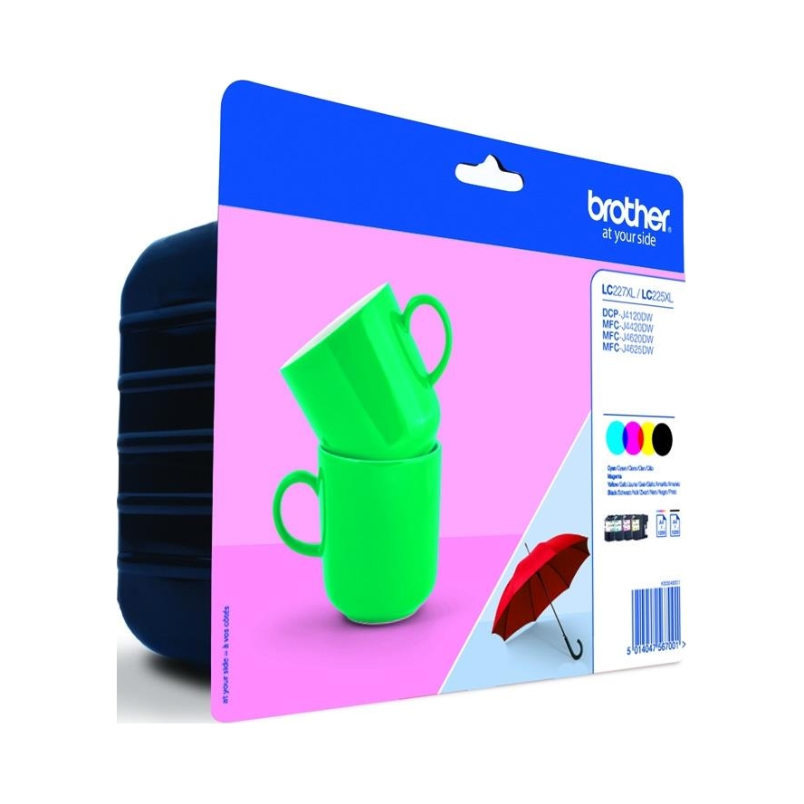Atrament Brother sada Cmyk, vysokokapacitná XL náplň, 60,40 ml, 1200 strán