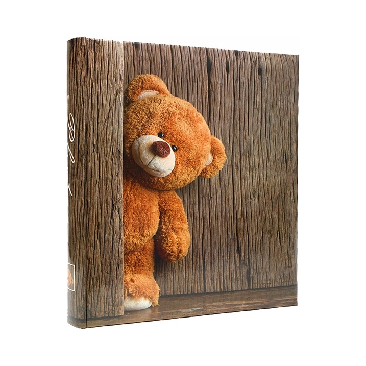 Album tradycyjny Wolf czarny szyty 100 stron 29x32 cm