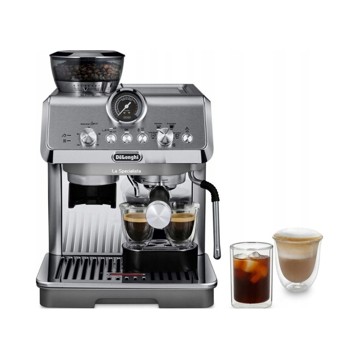 Pákový tlakový kávovar De'Longhi EC9255.M 1550 W strieborná/sivá