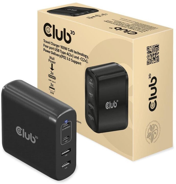 CLUB3D CAC-1912EU napájací adaptér invertor Interný/Externý...