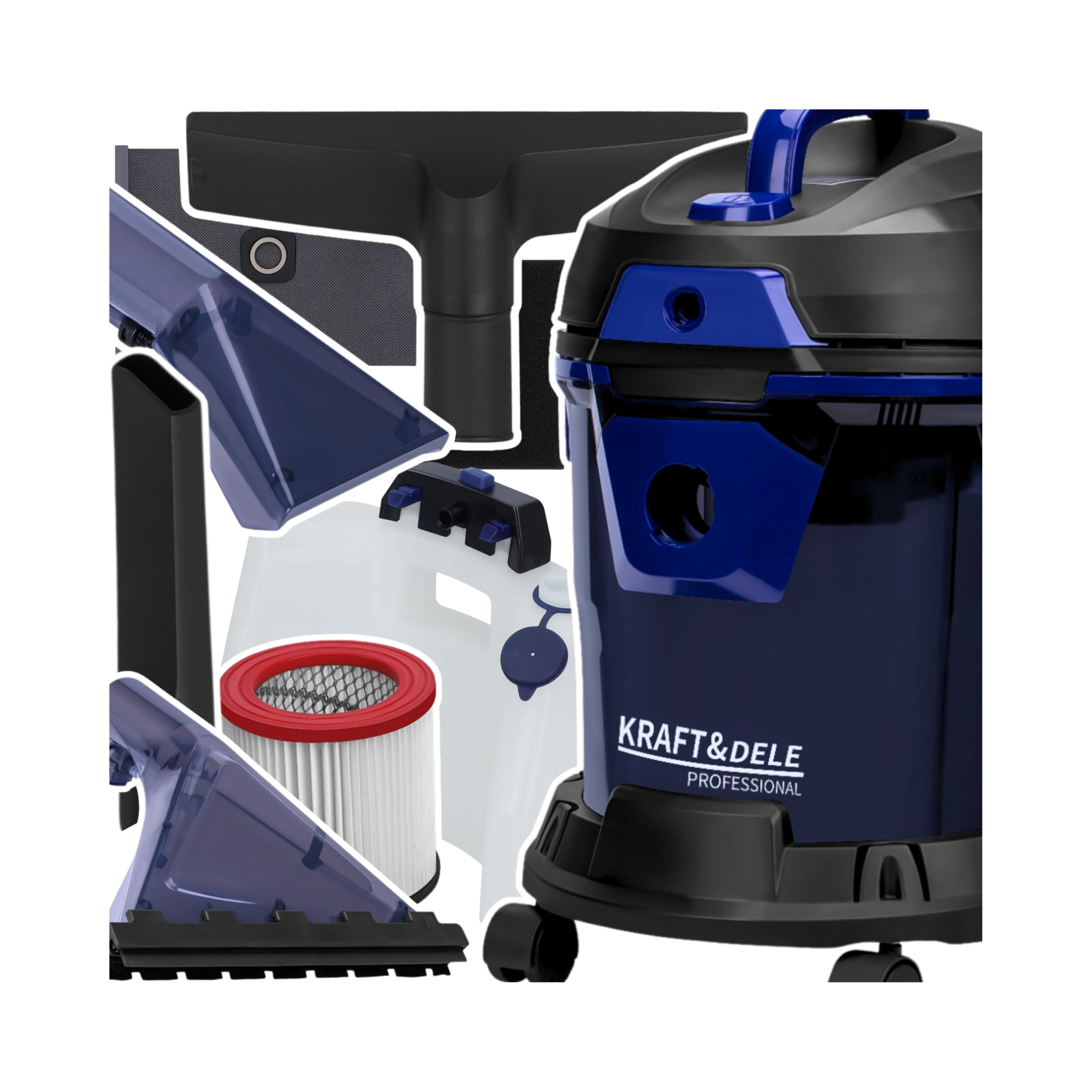 Odkurzacz Piorący Do Tapicerki Samochodowy Dywanów Mocny Prania Zestaw 4w1