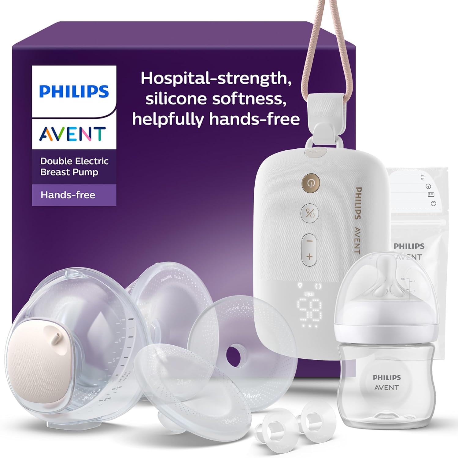 Philips Avent Podwójny Laktator Elektryczny Samonośny Skinsense SCF547/11