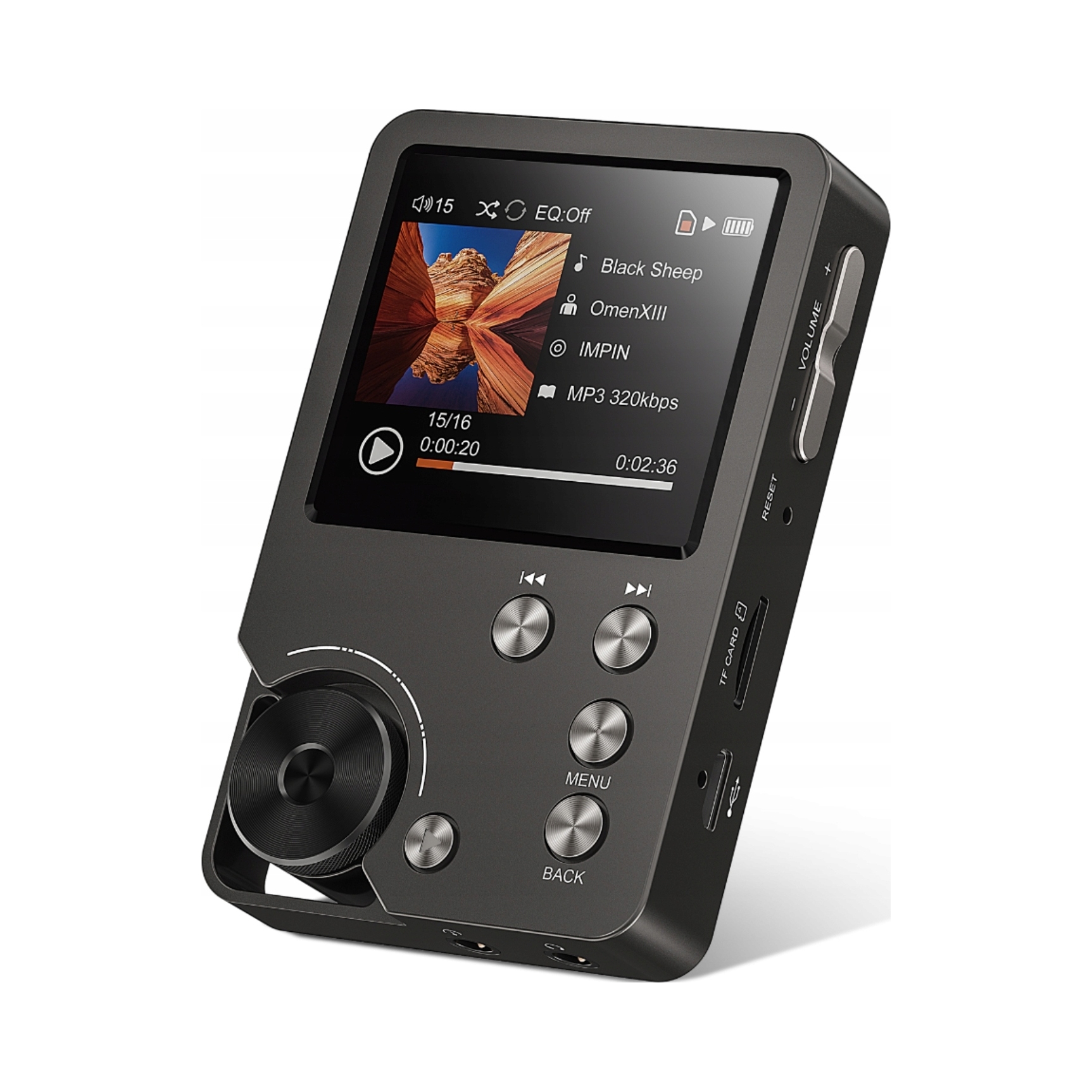 Odtwarzacz MP3 Muzyki Equalizer 64GB HiFi Przenośny Dsd Dac Cyfrowy Dźwięk