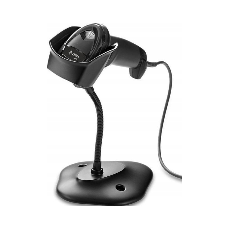 2D skener čárových kódů Zebra DS2208 stojan Usb černý s podstavcem