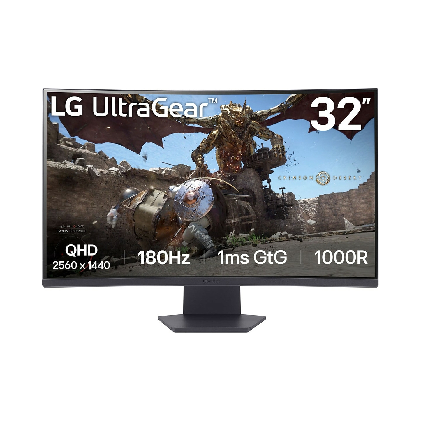 Herný monitor Lg UltraGear 32GS60QC-B Led Va 180 Hz Wqhd