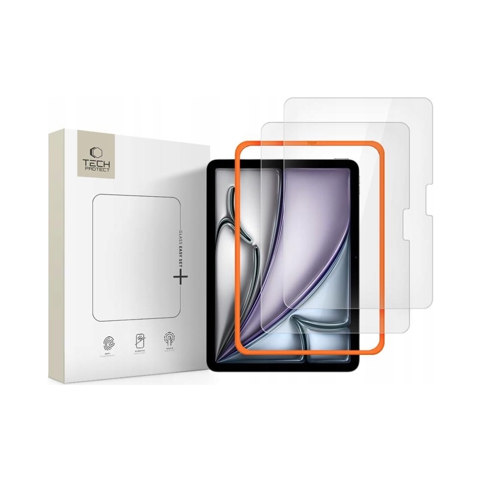 Szkło Hartowane Tech- Protect Easy Set+ 2- Pack iPad Air 11" 6 7 8 2024-