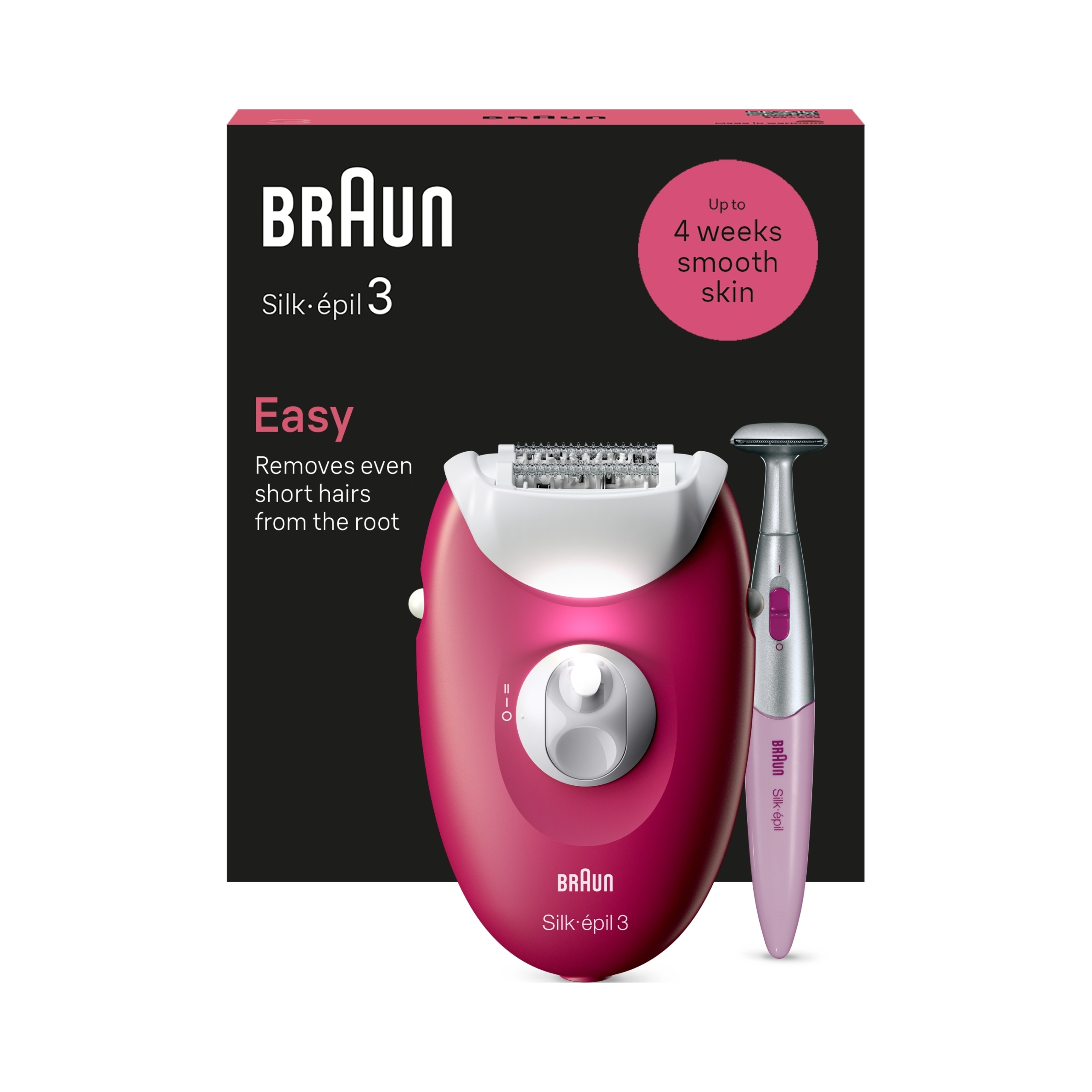 Depilator Braun SE3-202 Silk-epil 3 różowy