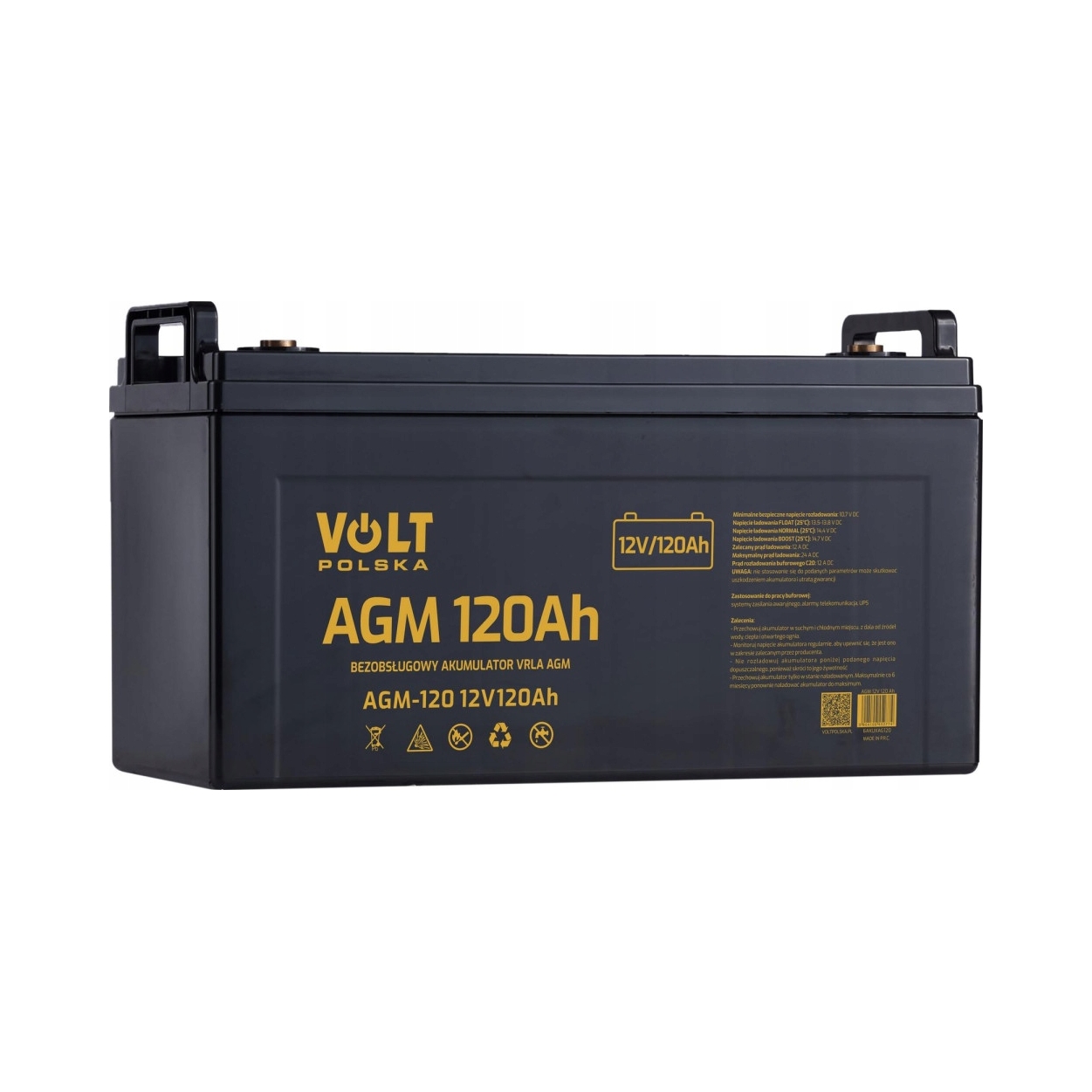 Akumulator AGM Volt Polska 12 V 120 Ah