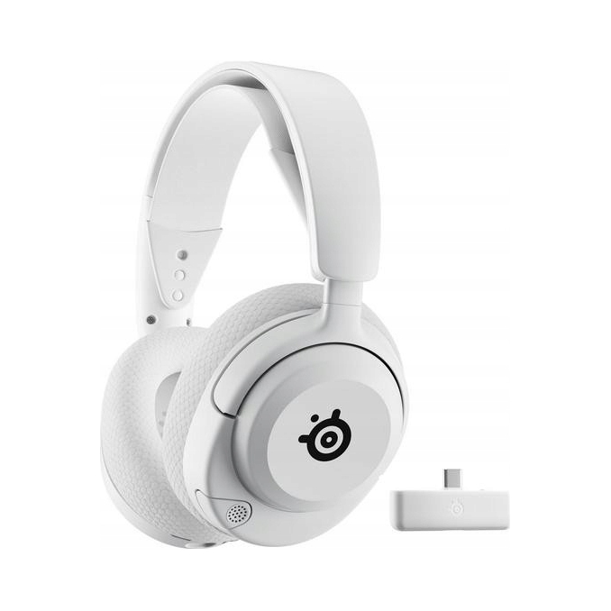 Slúchadlá Steelseries Nova 5X White herná bezdrôtová biela