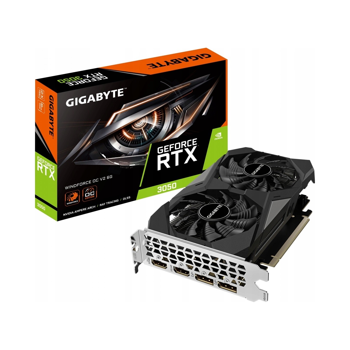 Karta graficzna Gigabyte Rtx 3050 Windforce Oc V2 6GB GDDR6 96bit 6 Gb
