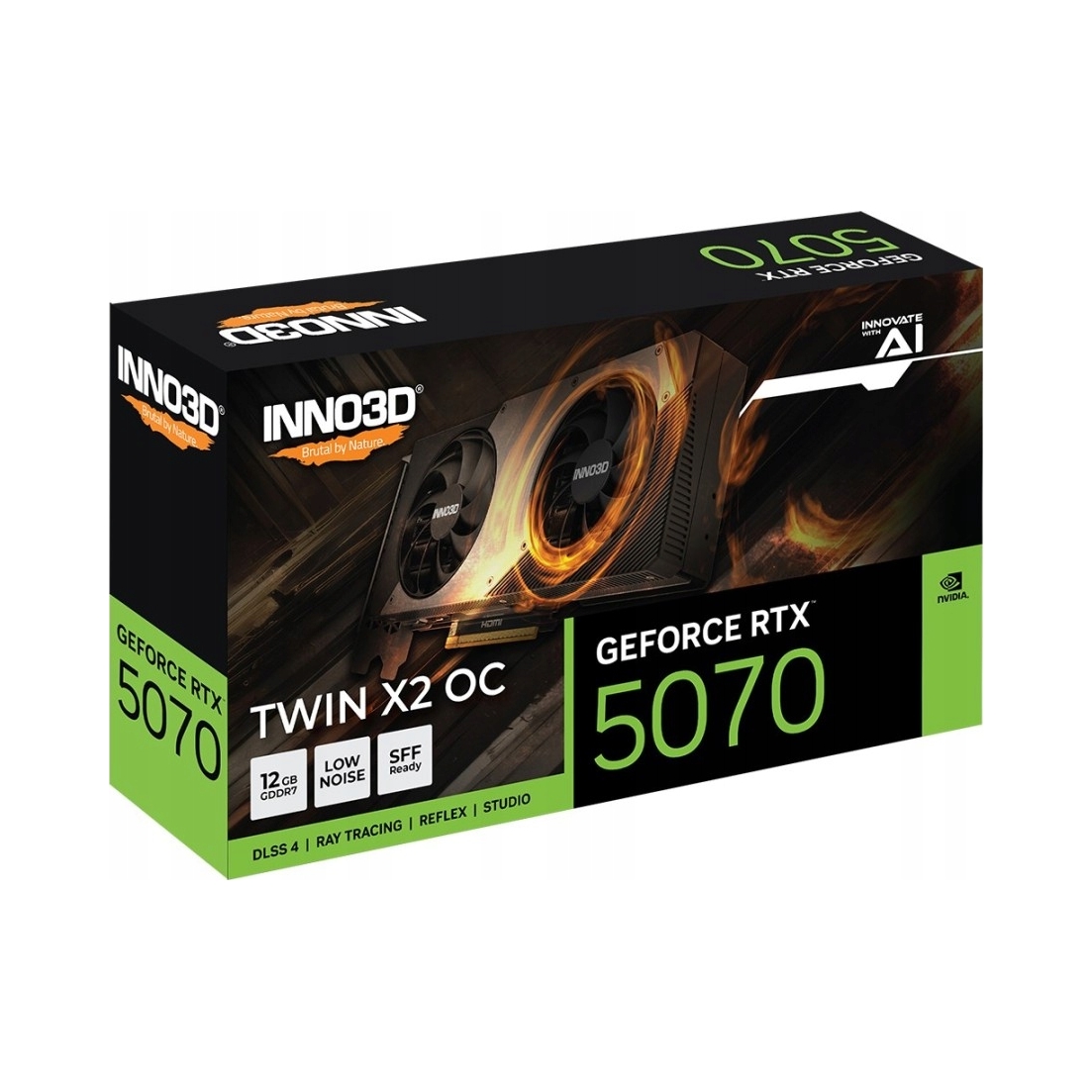 Karta graficzna Inno3D GeForce RTX 5070 Twin X2 OC 12GB GDDR7 DLSS4