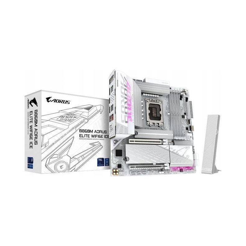 Základná doska Gigabyte B860 Aorus Elite WIFI6E Ice micro Atx Intel 4x