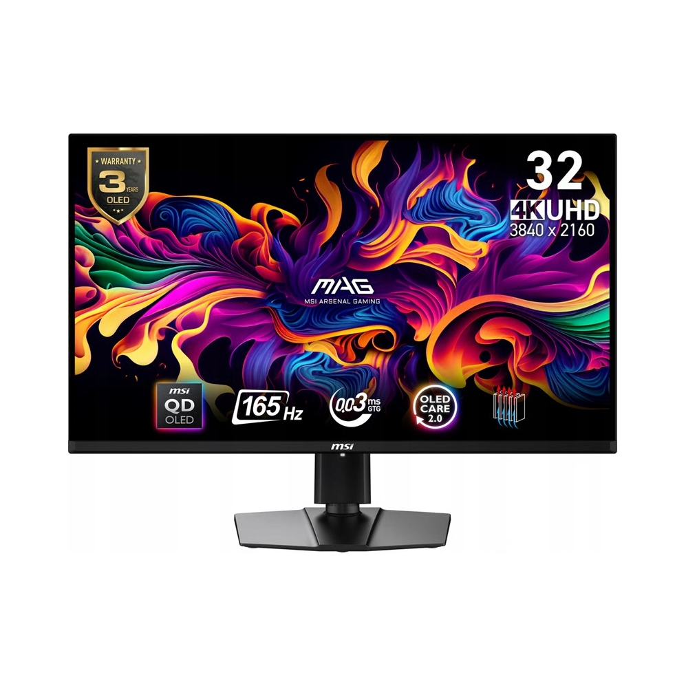 Msi Mag 321UP Qd-oled Monitor Gamingowy 32'' 3840 x 2160 Led Uhd 4K 165 Hz
