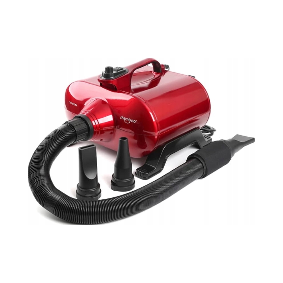 Shernbao Typhoon Red Dryer 3000W dwusilnikowa suszarka stołowa, czerwona