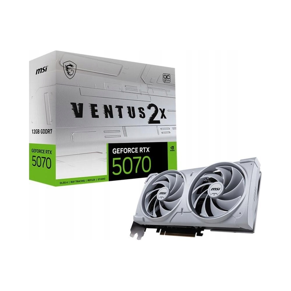 Grafická karta Msi Geforce Rtx 5070 Ventus 2X Oc White 12GB GDDR7 192bit