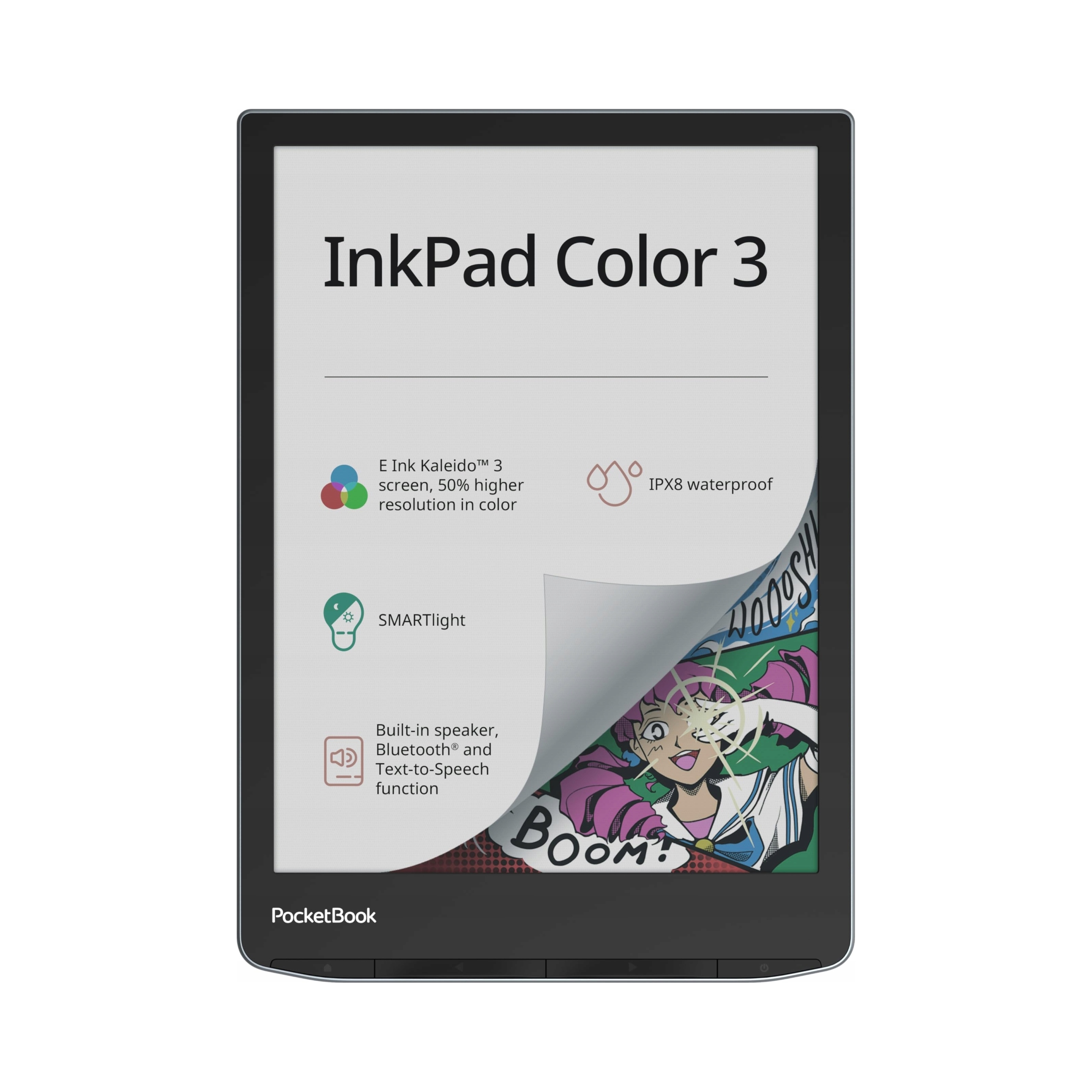 Čtečka e-knih PocketBook InkPad Color 3 32 Gb 7,8 palců černá