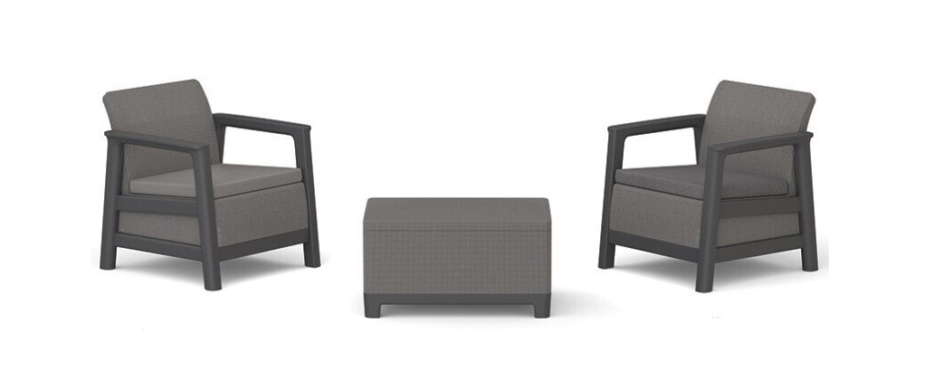 Keter Scandi Linea Balcony Mountain Grey/Grafit