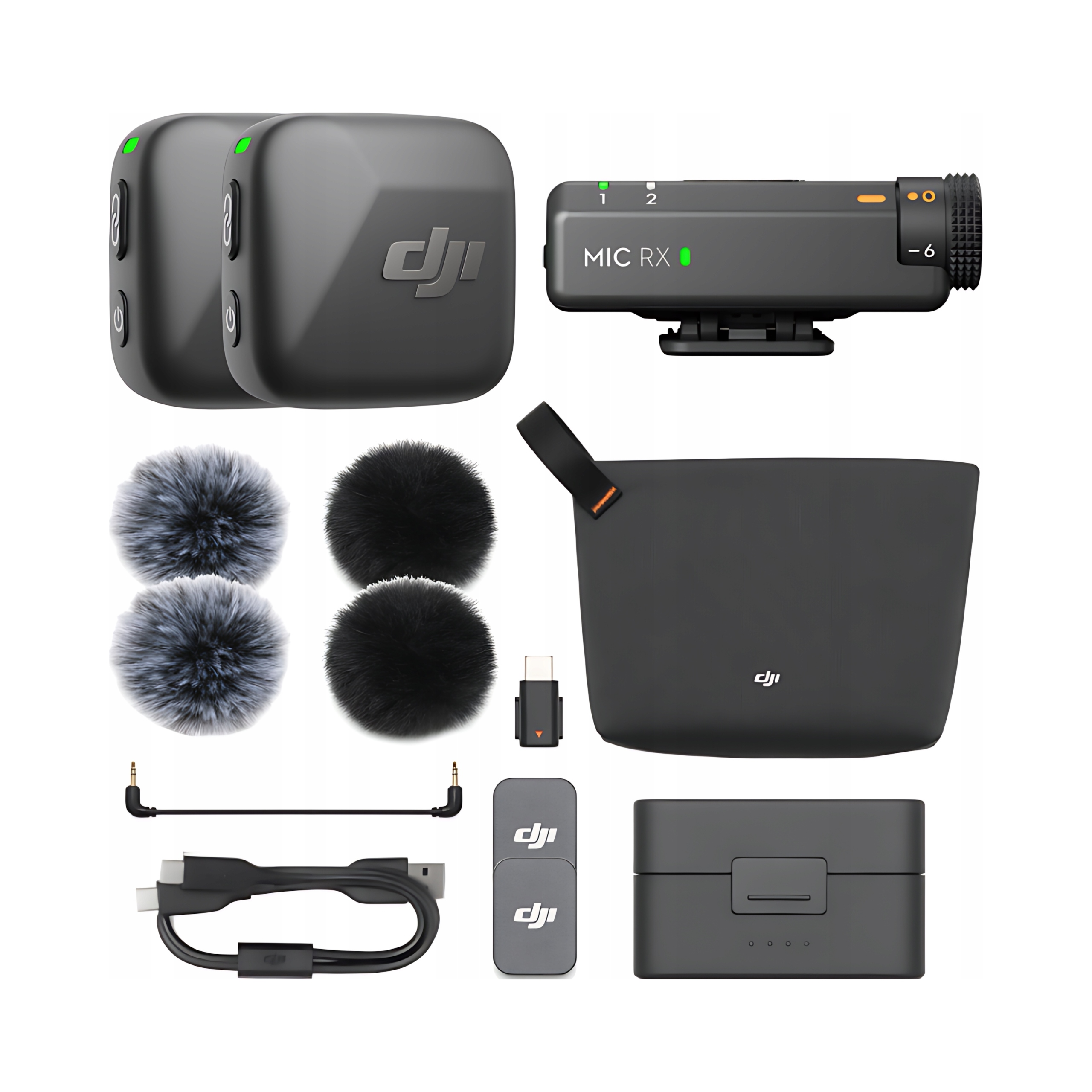 Zestaw Dji Mic Mini Combo 2TX+1RX Mikrofony Bezprzewodowe Etui Ładujące