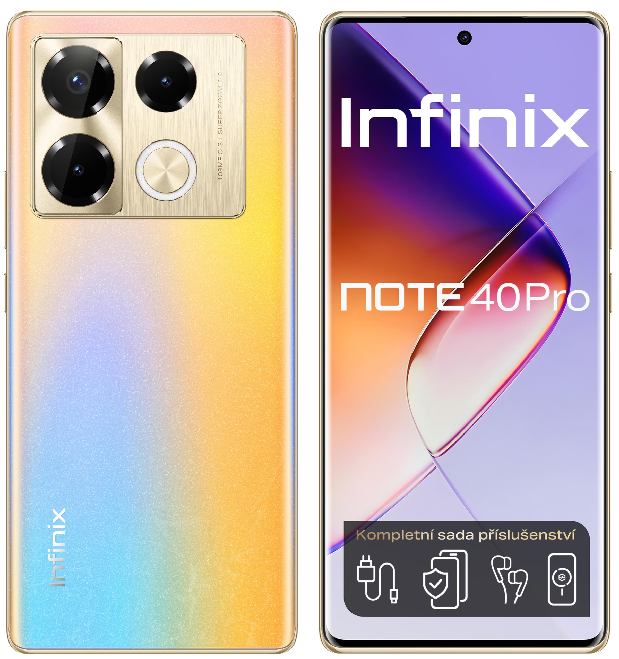 Smartphone Infinix NOTE 40 Pro 12 GB / 256 GB 4G (LTE) zlatý
