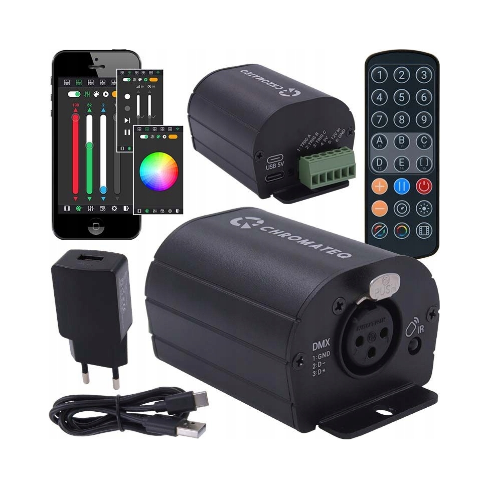 Chromateq Club 512 ovladač DMX rozhraní dálkové ovládání