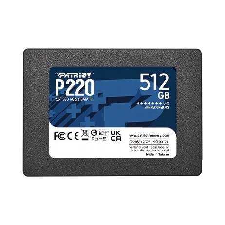 Ssd disk Patriot Memory P220 512GB 2,5" Sata III