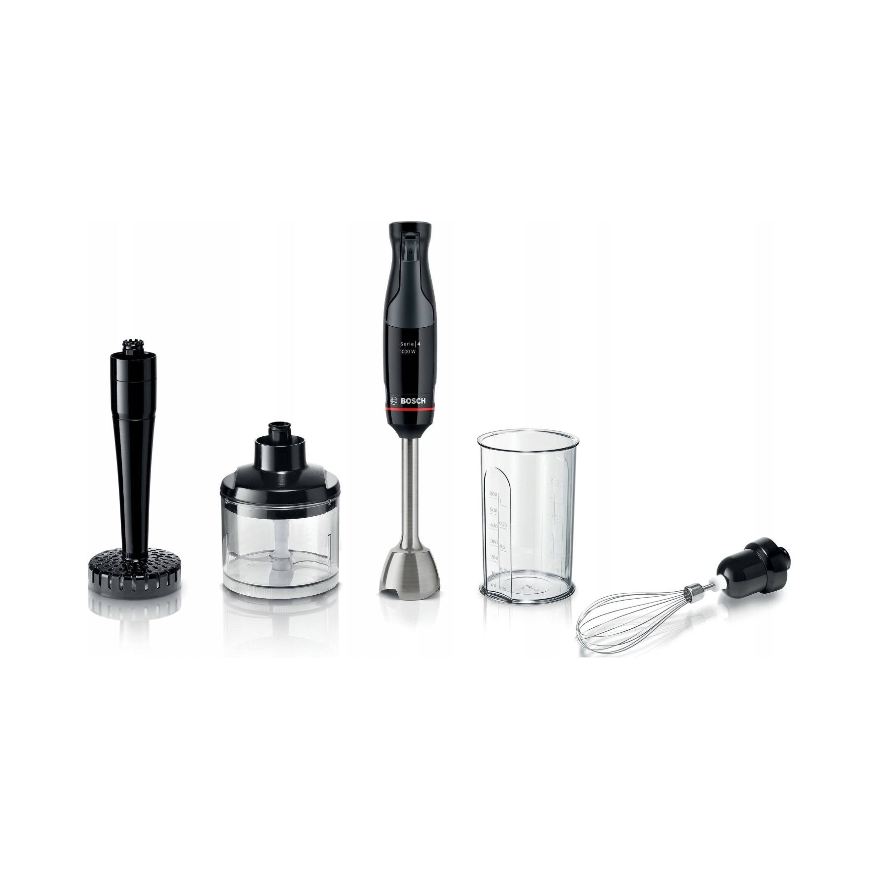 Blender ręczny Bosch ErgoMaster Serie 4 MSM4B623 1000W Czarny Rozdrabniacz