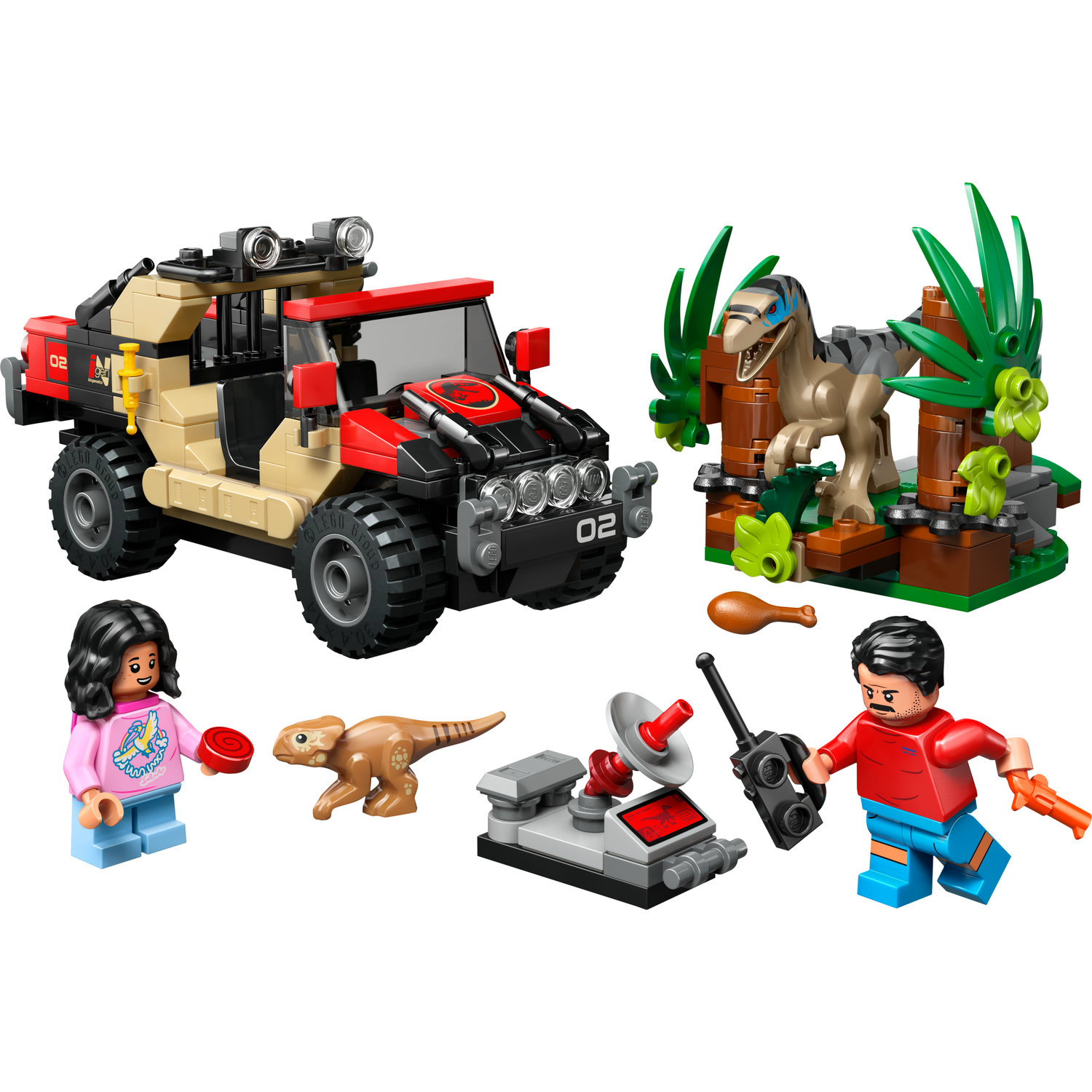 Klocki Lego 76972 Jurrasic World Ucieczka Terenówka Przed Raptorem