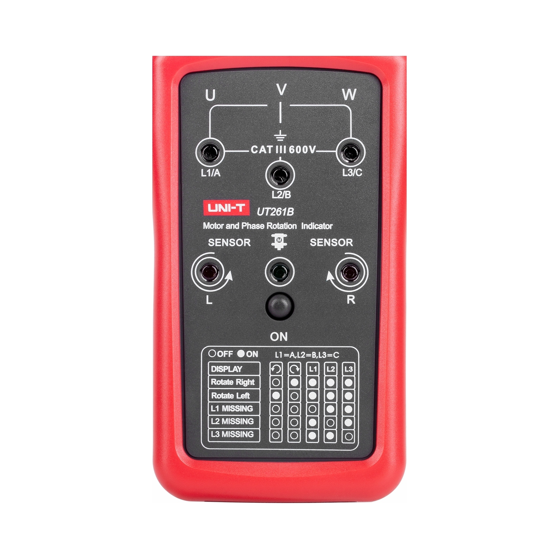 Miernik kolejności faz Uni- T UT261B Uni- t