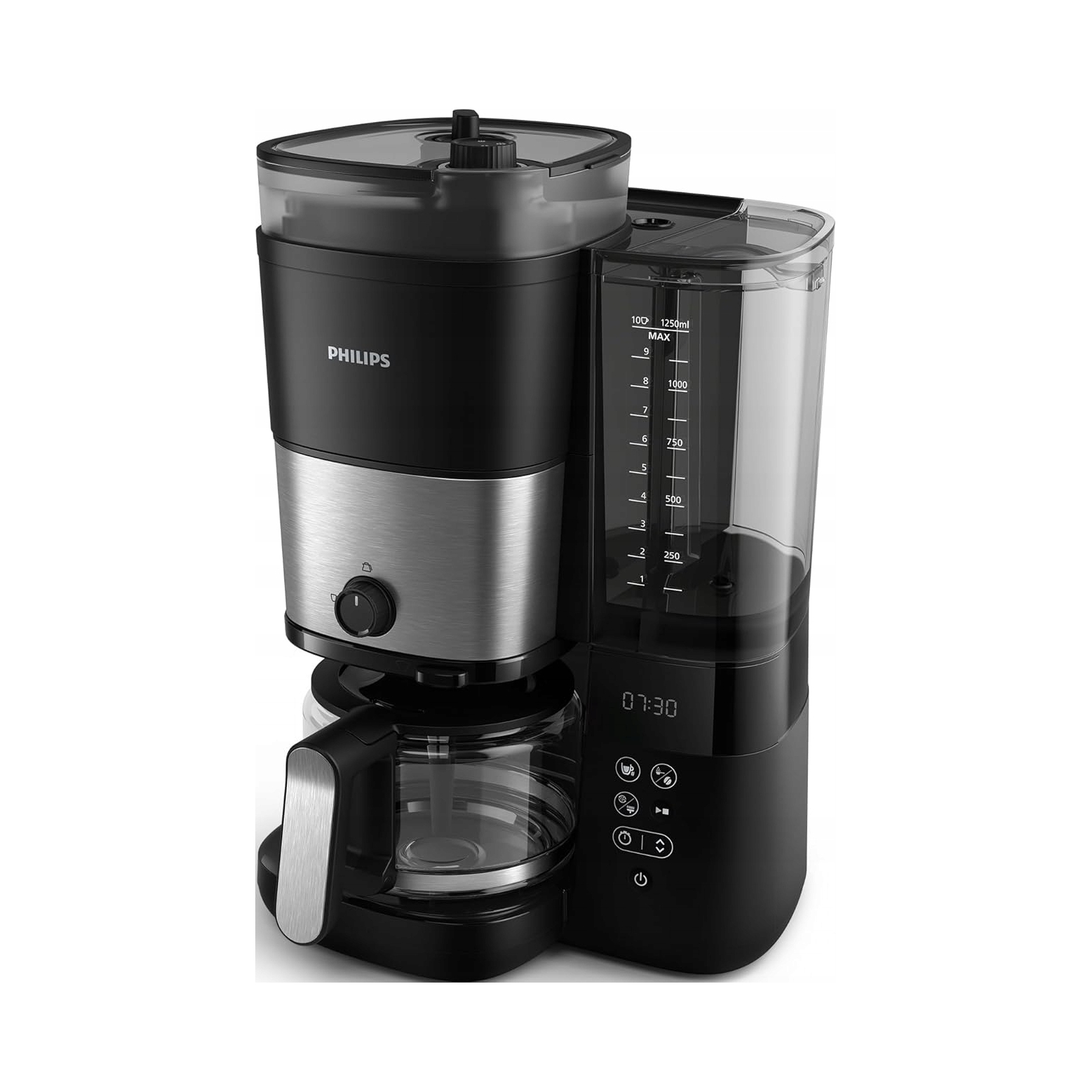 Prekvapkávací kávovar Philips HD7900/50 1,25 l čierny so vstavaným mlynčekom
