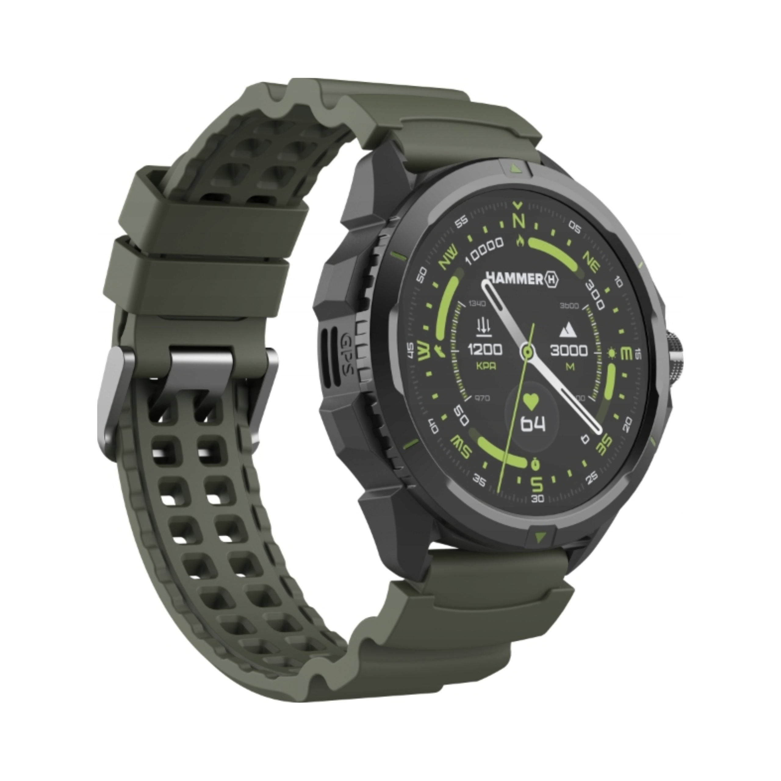 Smartwatch Hammer Watch 2 Military Edition zielony