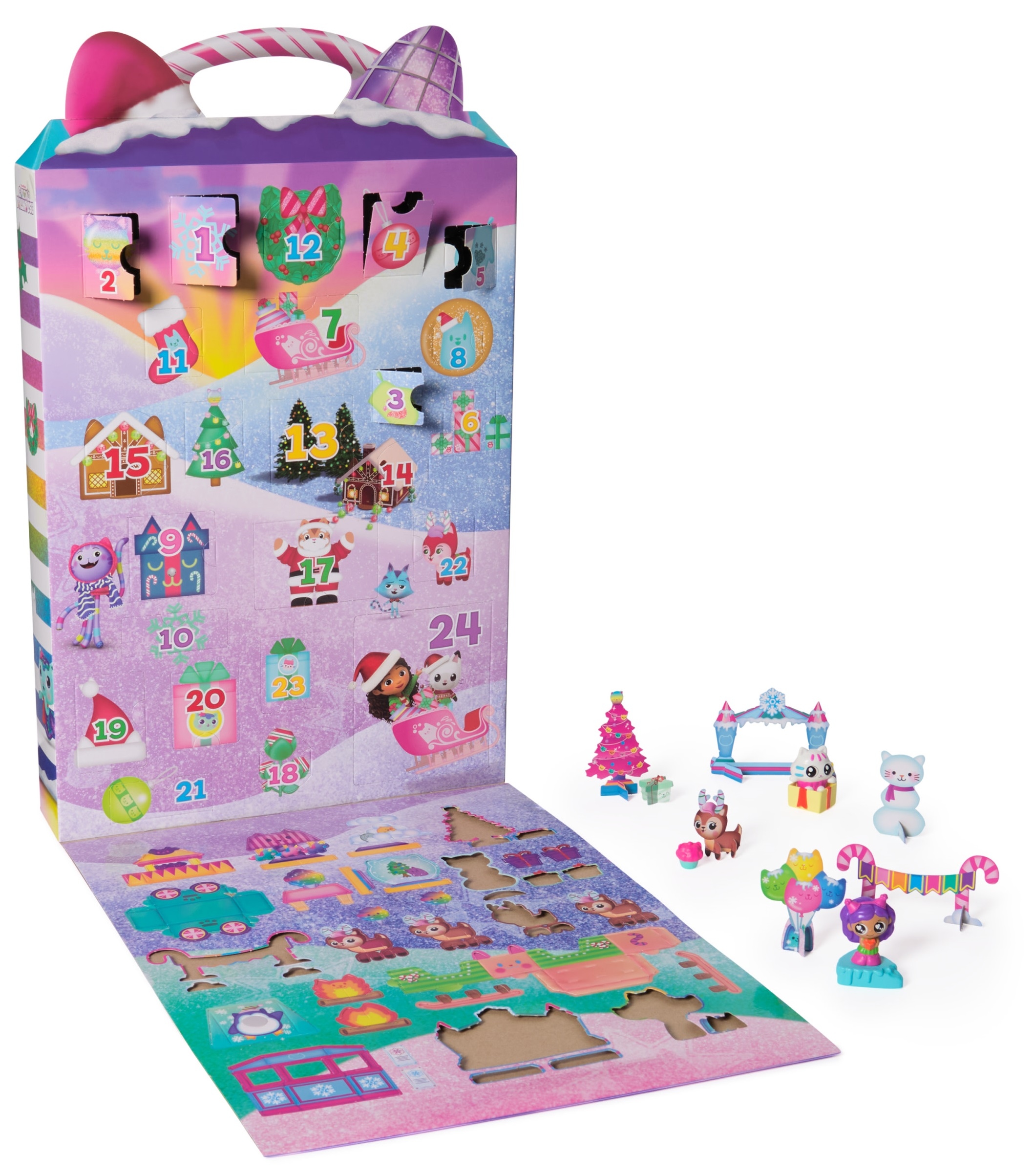Адвент-календарь Gabby's Dollhouse Celebration Surprise, фигурки и украшения, от 3 лет — фото 4
