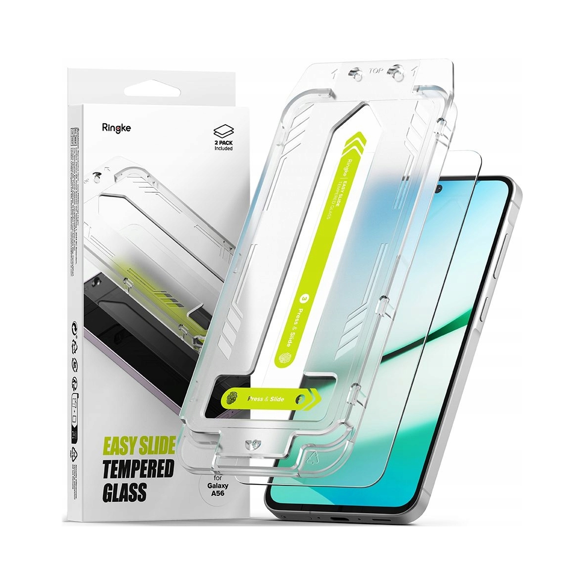Szkło Hartowane Ringke Easy Slide 2- Pack Galaxy A56 5G Clear Ringke