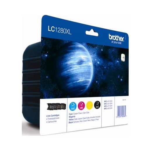 Brother LC1280XL Bcmy sada štyroch originálnych atramentov
