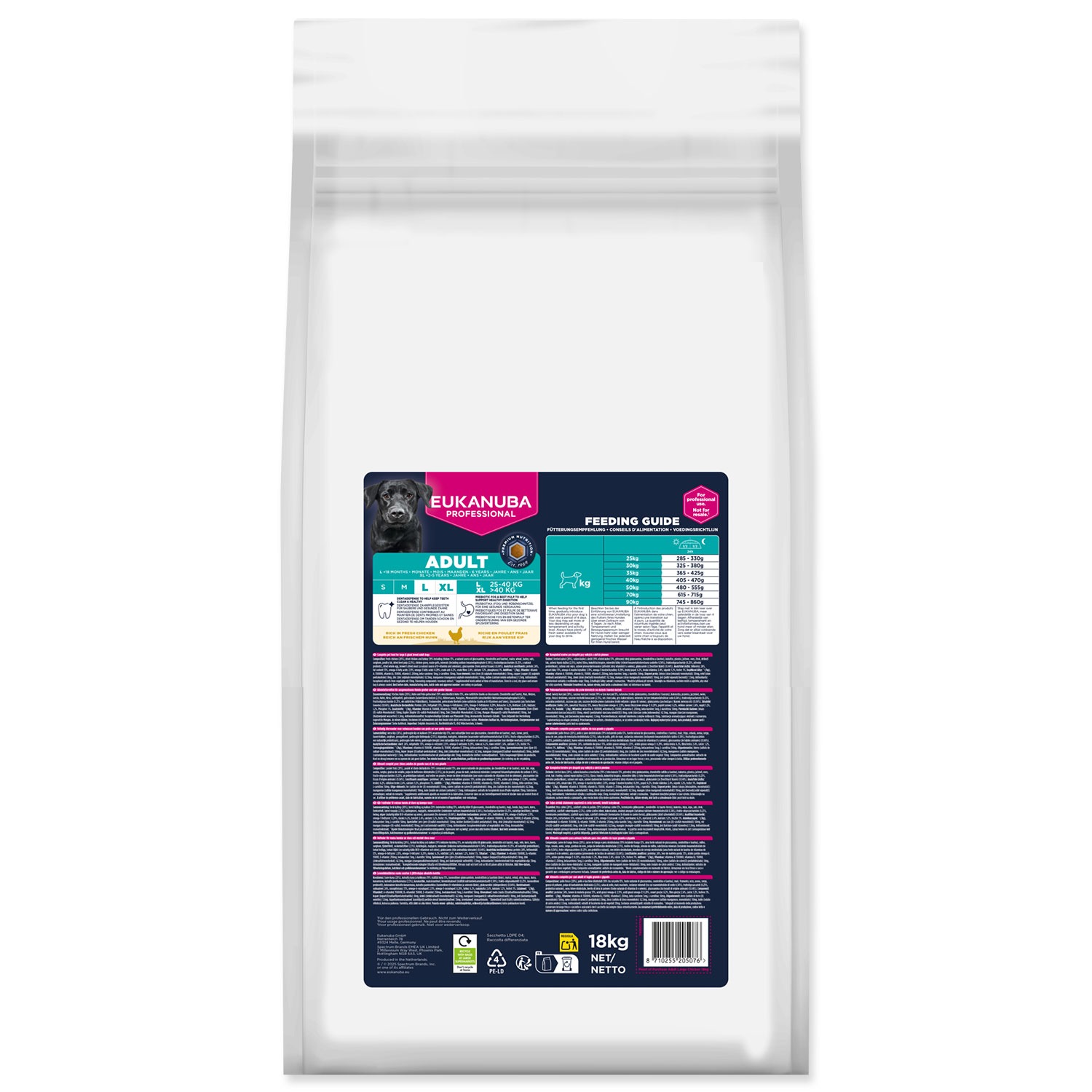 Levně Granule Eukanuba Adult Large rich in fresh chicken 18kg