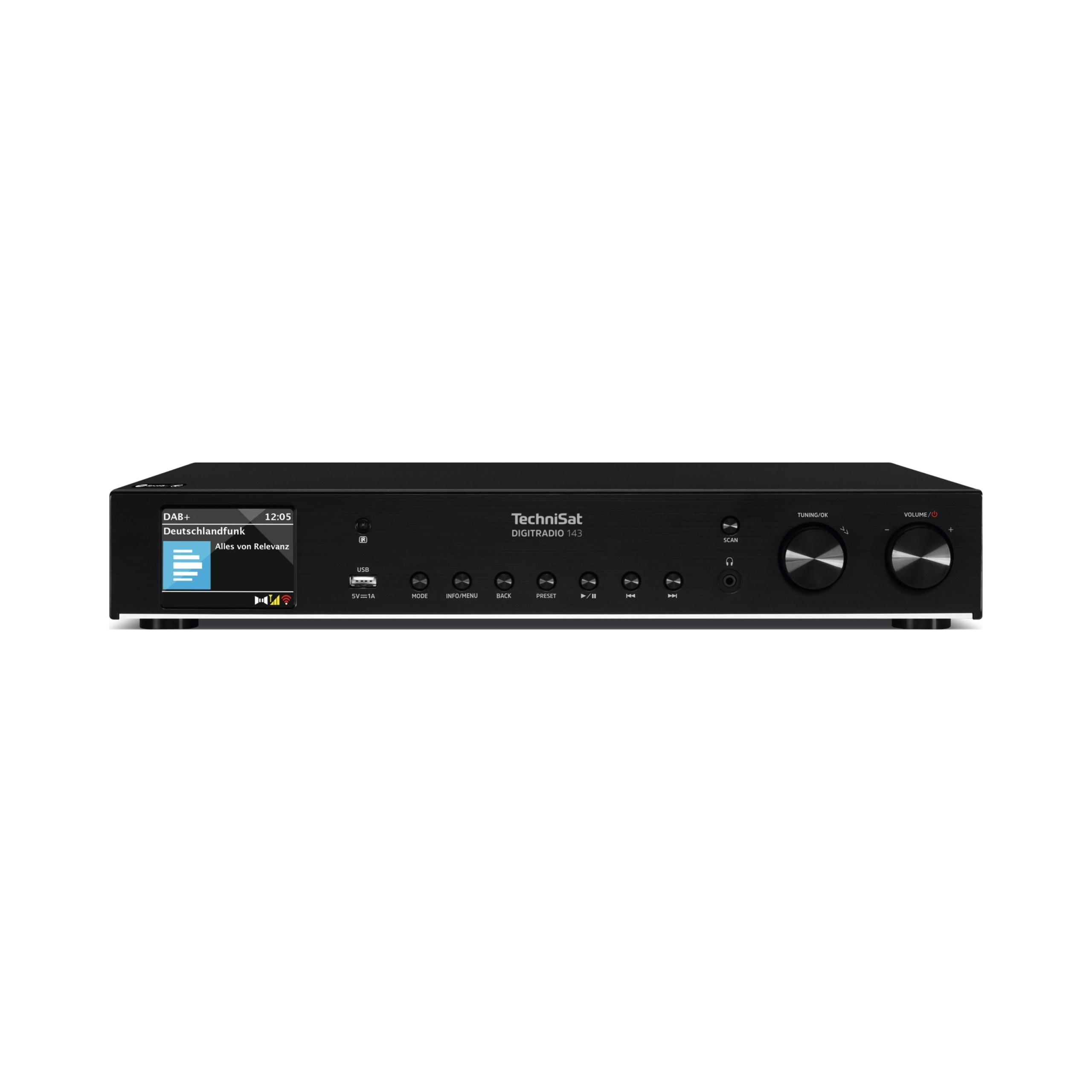 Digitální rádiový tuner TechniSat DigitRadio 143 V3, černý