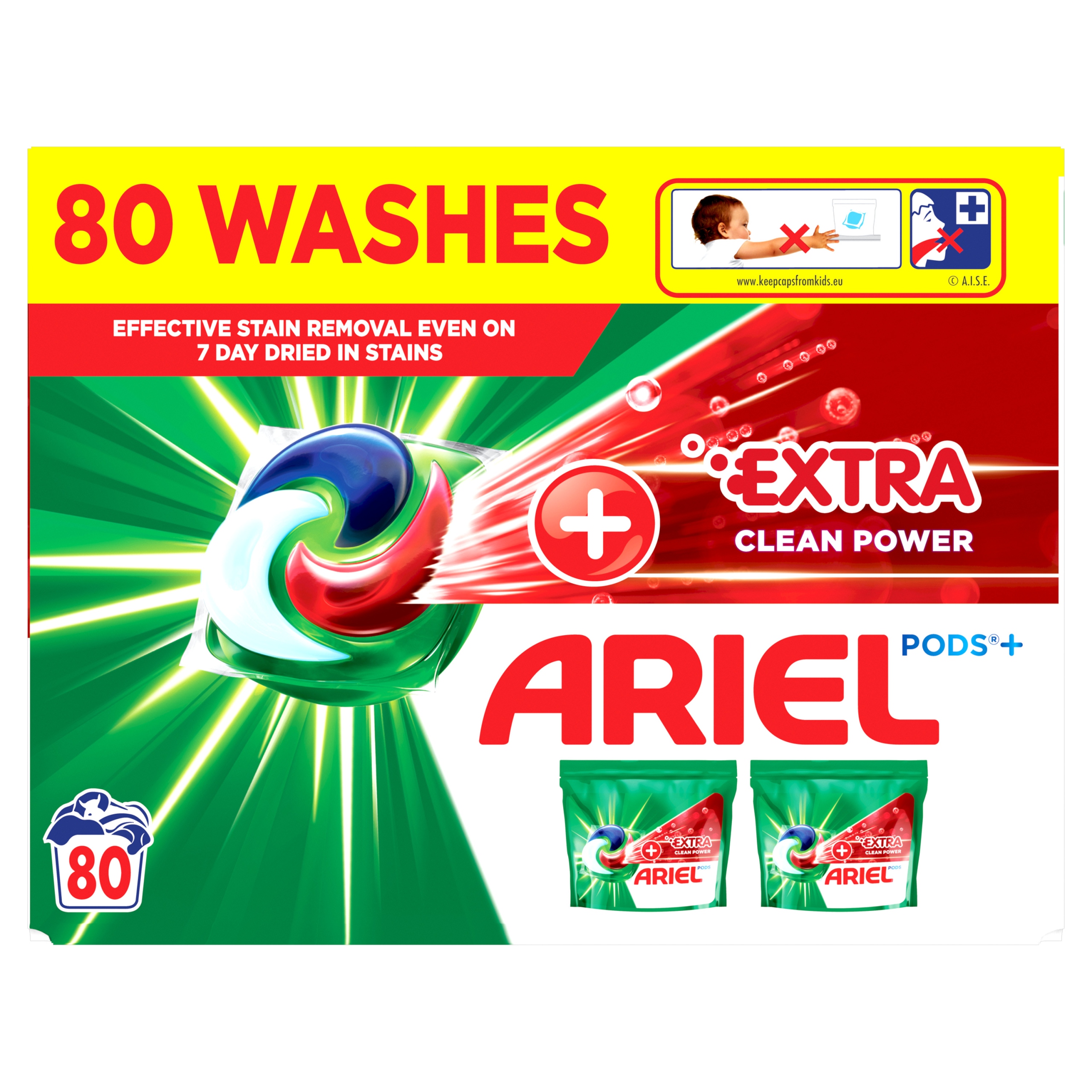 Levně Ariel Kapsle na praní Extra Clean 80 praní