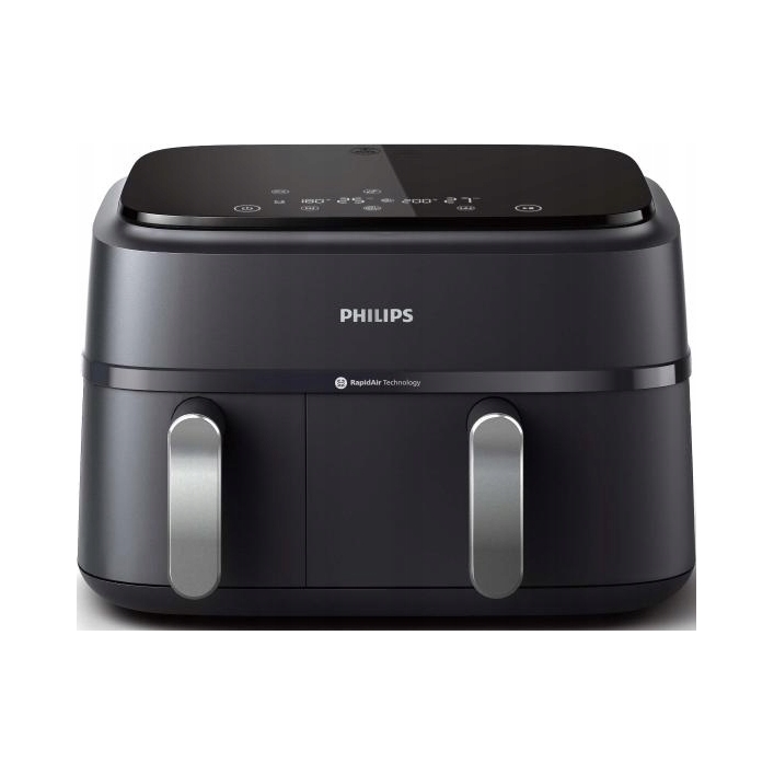 Air Fryer Beztuková Fritéza Philips Na 351/00 Dvojkomorová 2750W 9L