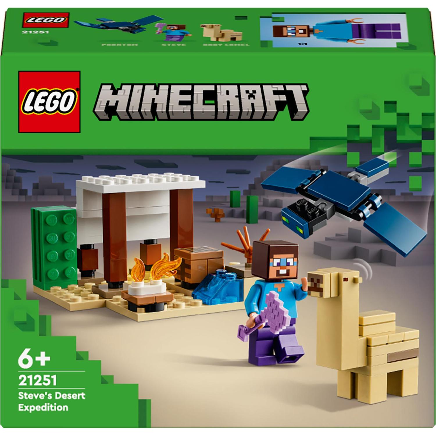 LEGO Minecraft 21251 Pustynna Wyprawa Steve’a 75 Klocki 6+