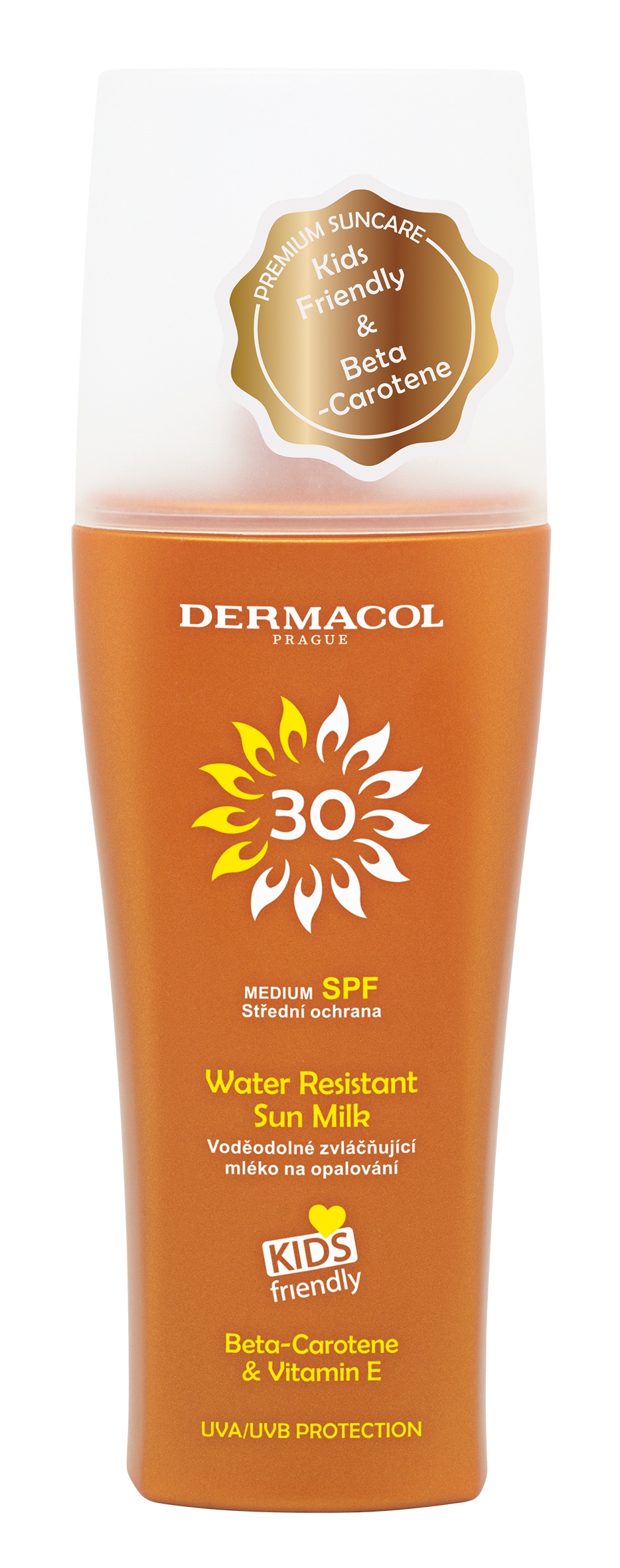 Dermacol SPF30 voděodolné opalovací mléko 200 ml
